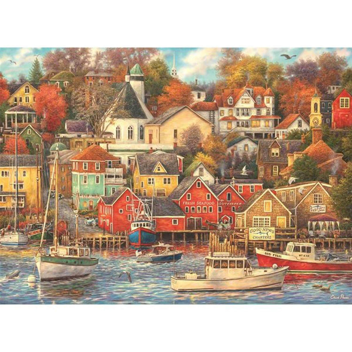Anatolian Puzzle - Good Times Harbor, 4000 Piece Jigsaw Puzzle, #5201 Anatolian