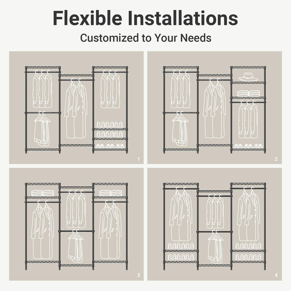 VIPEK V5LC Garment Rack Heavy Duty Covered Clothes Racks with Dimmable LED Light 3000K Warm White, Portable Closet Wardrobe Freestanding Clothing Racks for Hanging Clothes, Black Rack with Black Cover VIPEK