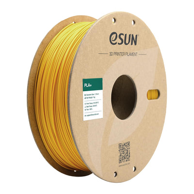 eSUN PLA+ Filament 1.75mm, 3D Printer Filament PLA Plus, Dimensional Accuracy +/- 0.03mm, 1KG Spool (2.2 LBS) 3D Printing Filament for 3D Printers, Dark Yellow