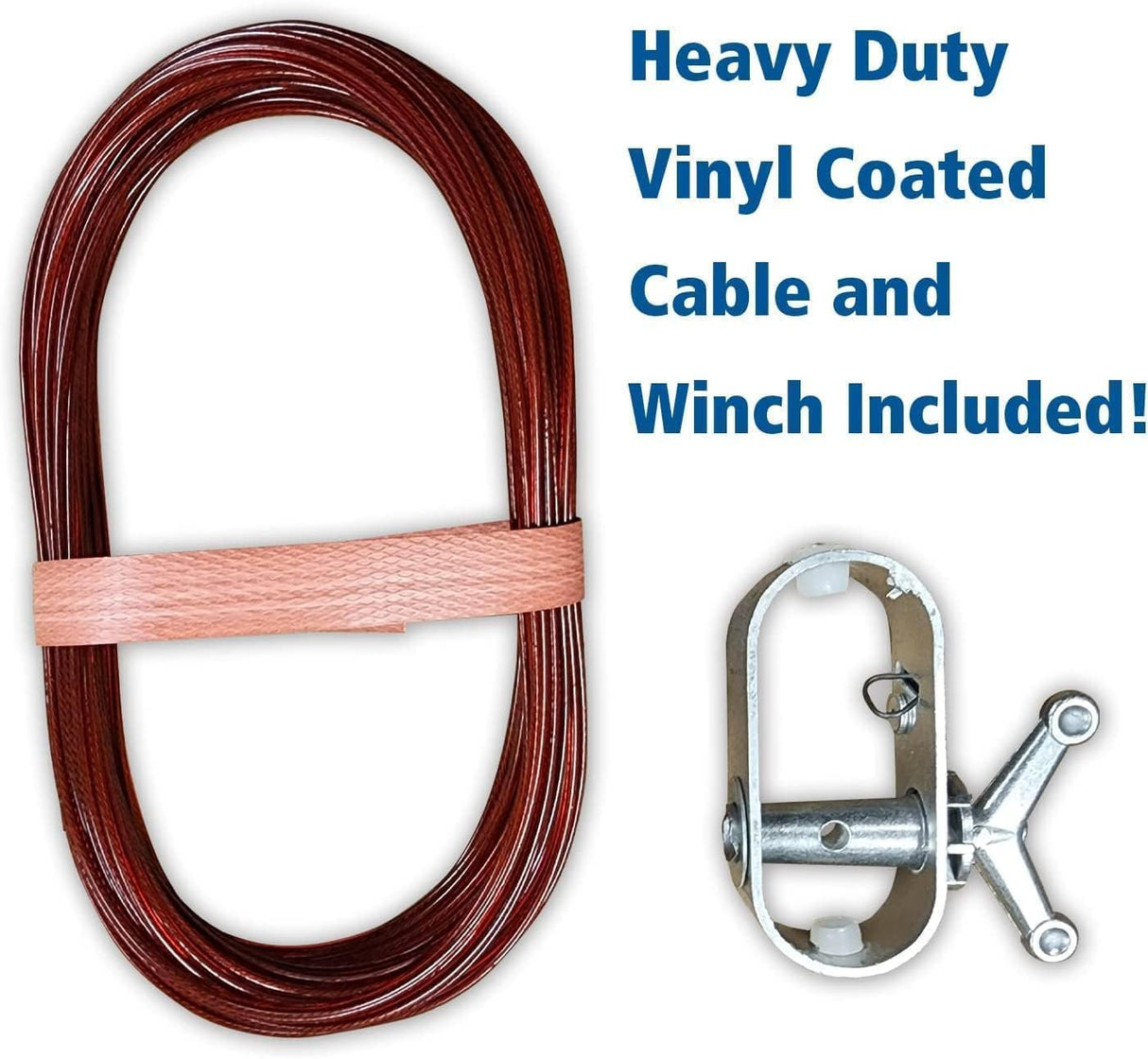 Winter Block WC18R Aboveground Pool Winter Cover 18’ Ft. Round, 8-Year Warranty Includes Winch and Cable, Superior Strength & Durability, UV Protected, 18', Solid Blue Winter Block