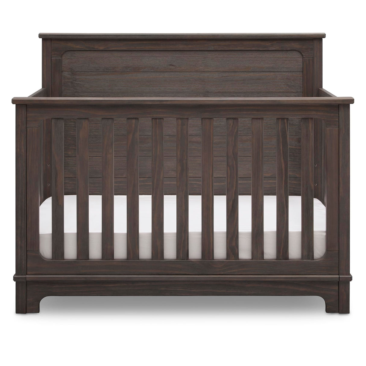 Delta Children Simmons Kids Slumbertime Monterey 4-in-1 Convertible Crib, Rustic Grey Delta Children