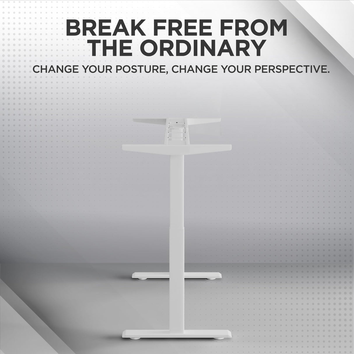 Uncaged Ergonomics Rise Up Standing Desk Legs – Dual Motor Standing Desk Frame with Memory Electric Standing Desk Frame Height Adjustable Table Legs for Sit Stand Desk Base Electronic Rising Desk Uncaged Ergonomics