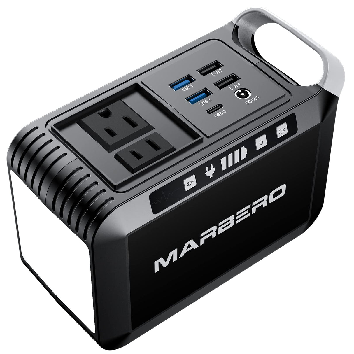 MARBERO Portable Power Bank with AC Outlet, Peak 120W/110V Portable Laptop Battery Bank, 24000mAh Charger Power Supply with AC Outlet, Power Station for Outdoor Camping Home Office Hurricane Emergency MARBERO