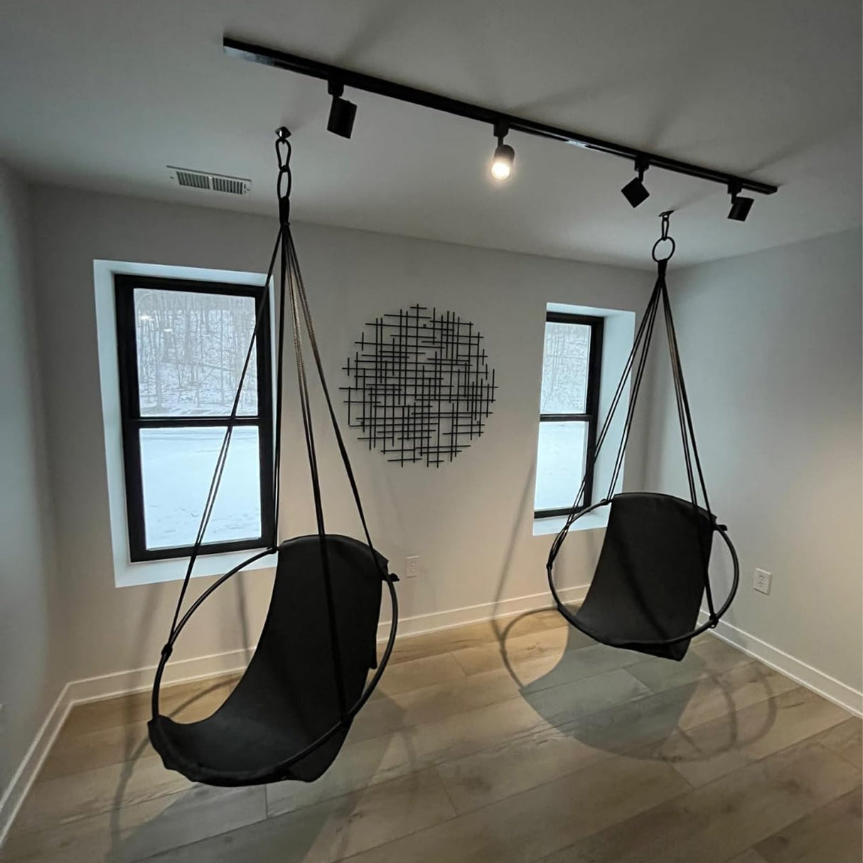 Aheucndg 1700 lb Capacity Hammock Hanging kit, 2 Pack M10 Premium Heavy Duty Pad Eye Hooks + 2 Pack Snap Hooks and 8 Pack Heavy Duty Screws for Outdoor Indoor Activity. Aheucndg