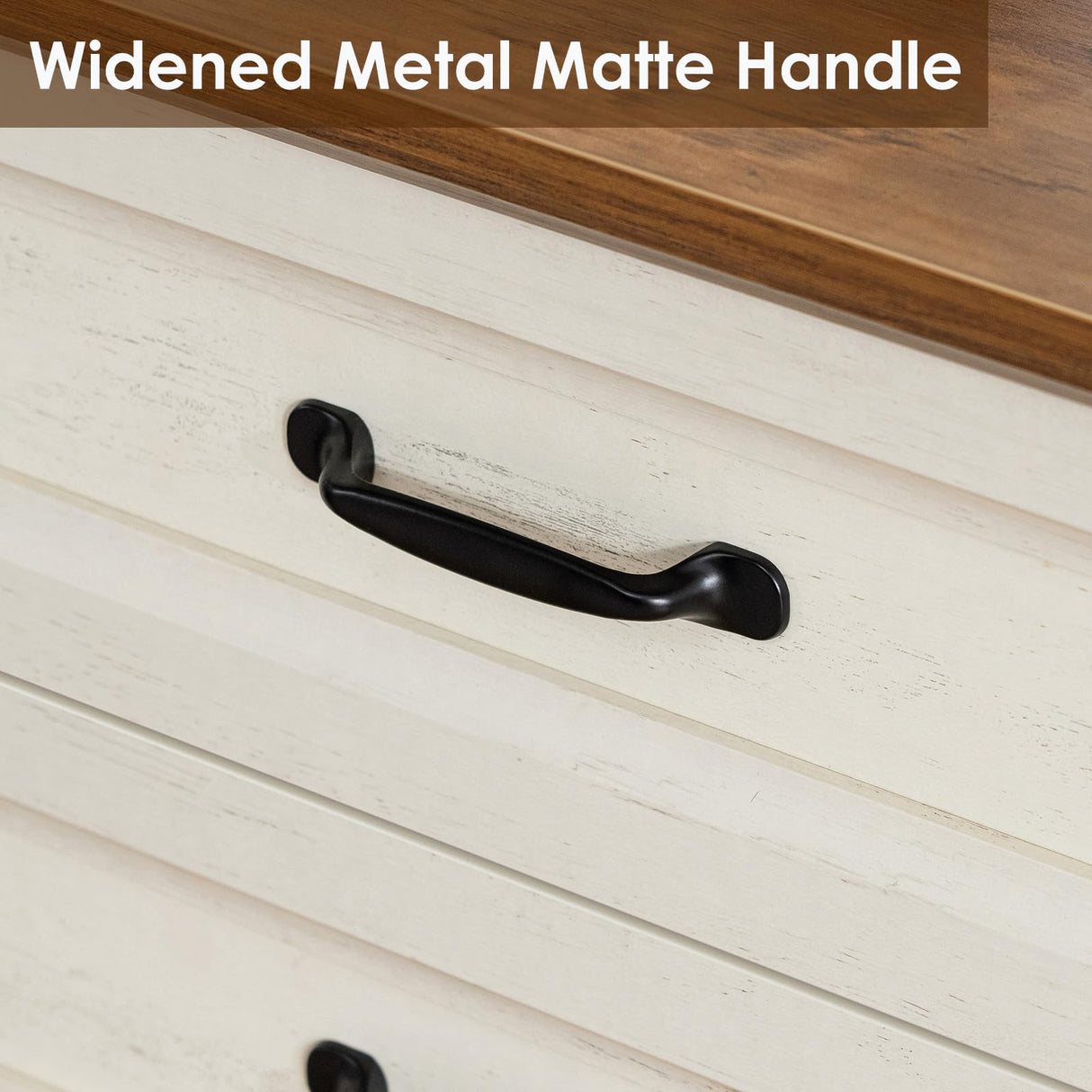 HOMMPA 24'' Farmhouse Nightstand with Charging Station, Bedside Tables with Storage, Side Table with USB Port, 3 Drawers End Table Dresser, Wood Night Stand for Bedroom, Living Room, Rustic White HOMMPA