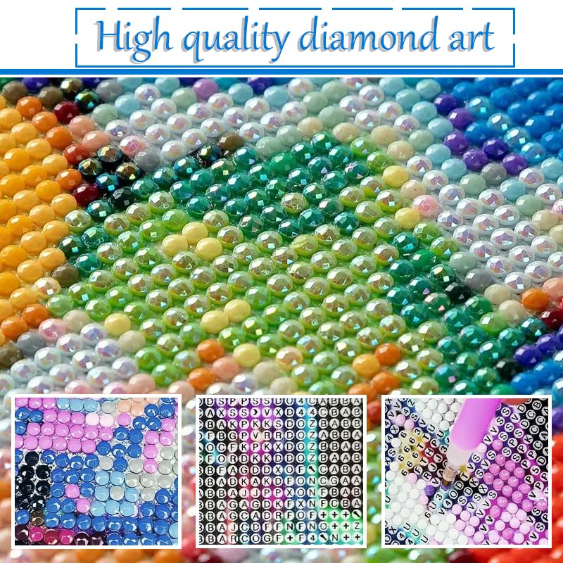 KEYRANKE 12 Pack Diamond Painting Kits for Adults 5D DIY Princess Diamond Art Kit Paint with Round Full Drill Diamonds for Beginners Gem Paintings Art for Home Wall Decor Gifts(12X12 Inch) KEYRANKE