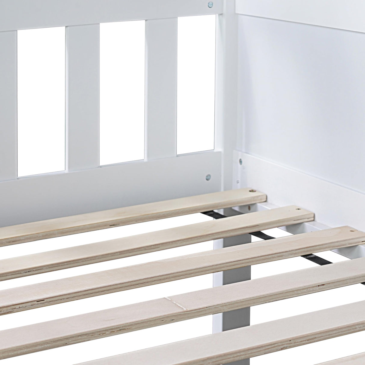 Bellemave Solid Wood Triple Bunk Bed for 3 Kids,Twin Over Twin Over Twin Triple Bunk Bed with Two Built-in Ladders,Detachable,White Bellemave