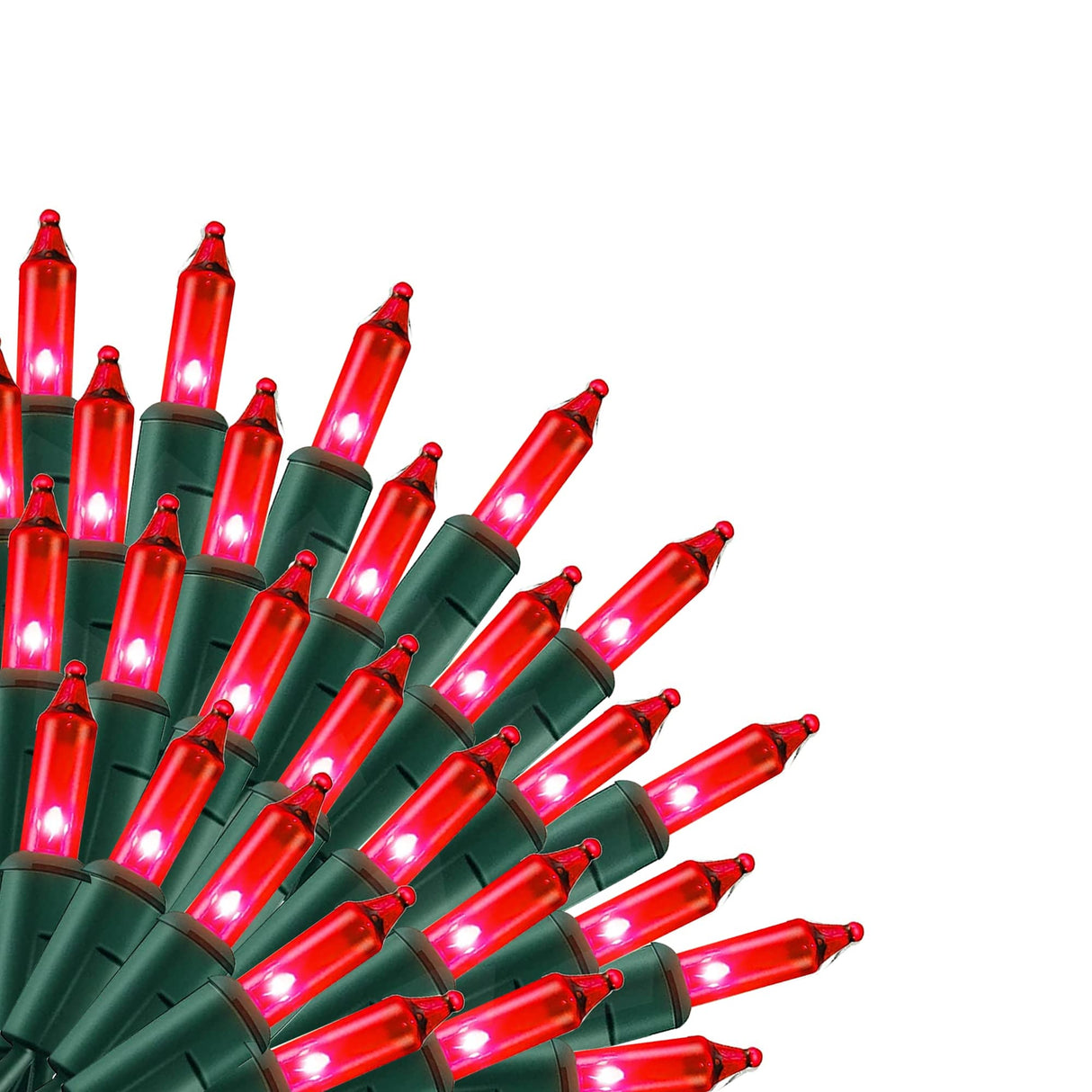 Uptotop Christmas 100 Count String Light, 20FT Plug in Waterproof String Light Decorations for Party Carnival Supplies, Outdoor Yard Garden Decor (RED) Uptotop