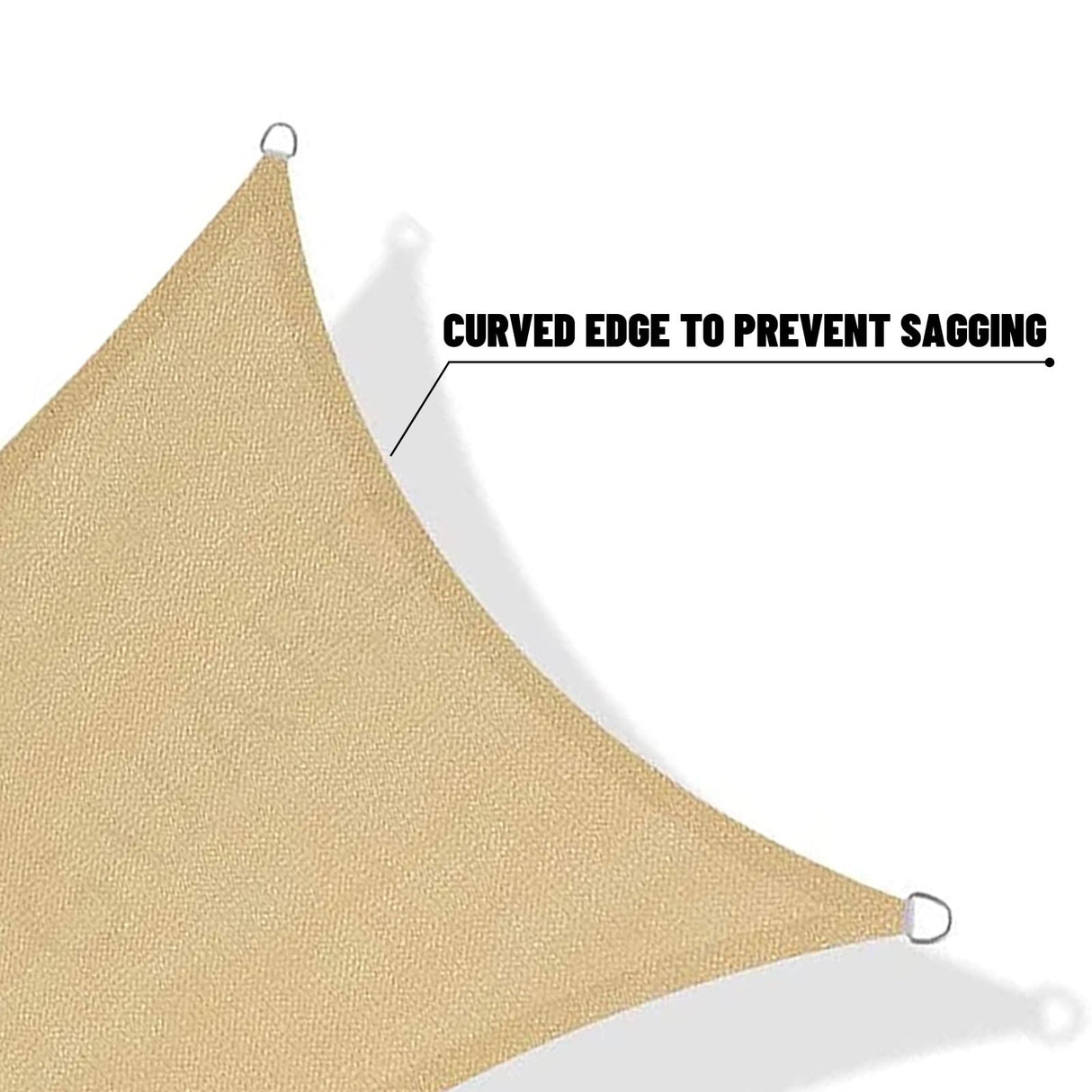 SUNNY GUARD Sun Shade Sail 10' x 13' Rectangle Sand UV Block Sunshade for Backyard Yard Deck Patio Garden Outdoor Activities and Facility(We Make Custom Size) SUNNY GUARD
