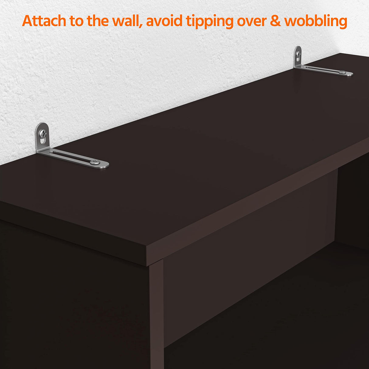 Yaheetech Over The Toilet Storage, Taller Bathroom Organizer Space-Saving Storage Cabinet with Adjustable Shelves and Double Doors, 77 in H, Espresso Yaheetech