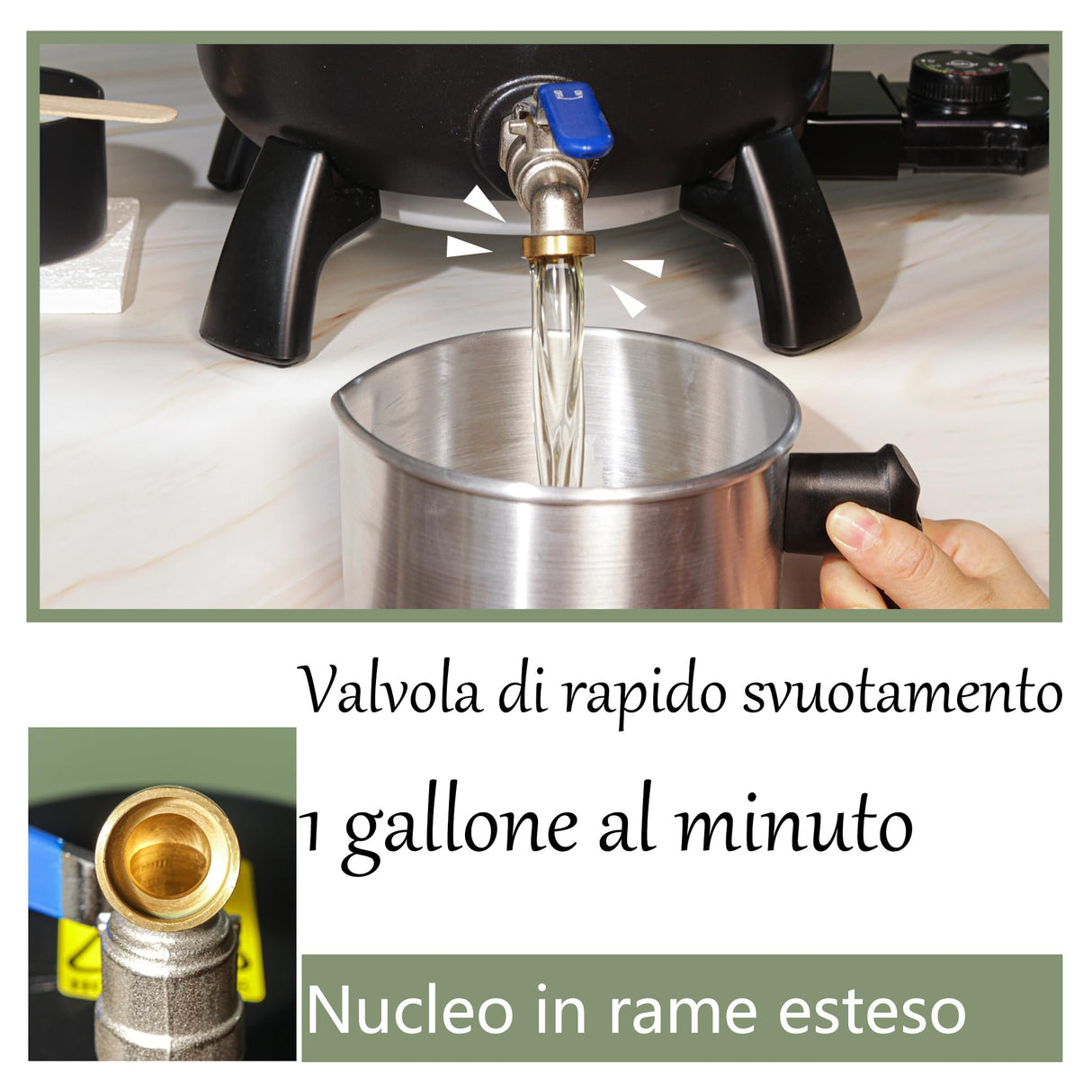 Wax Melter for Candle Making, 6Qts Candle Wax Melting Pot with Spout for Soy Wax Soap Base Easy Pour & Non-Stick & Temps Aroparc