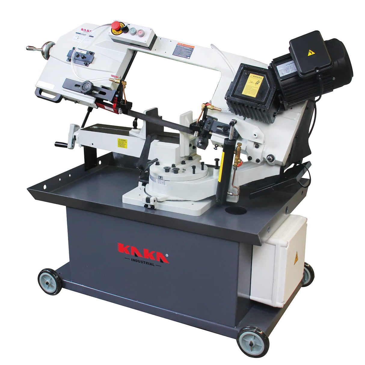 KAKA INDUSTRIAL BS-912GR 9" x 12" Horizontal Metal Cutting Band Saw Professional Swivel Metal Bandsaw KAKA INDUSTRIAL