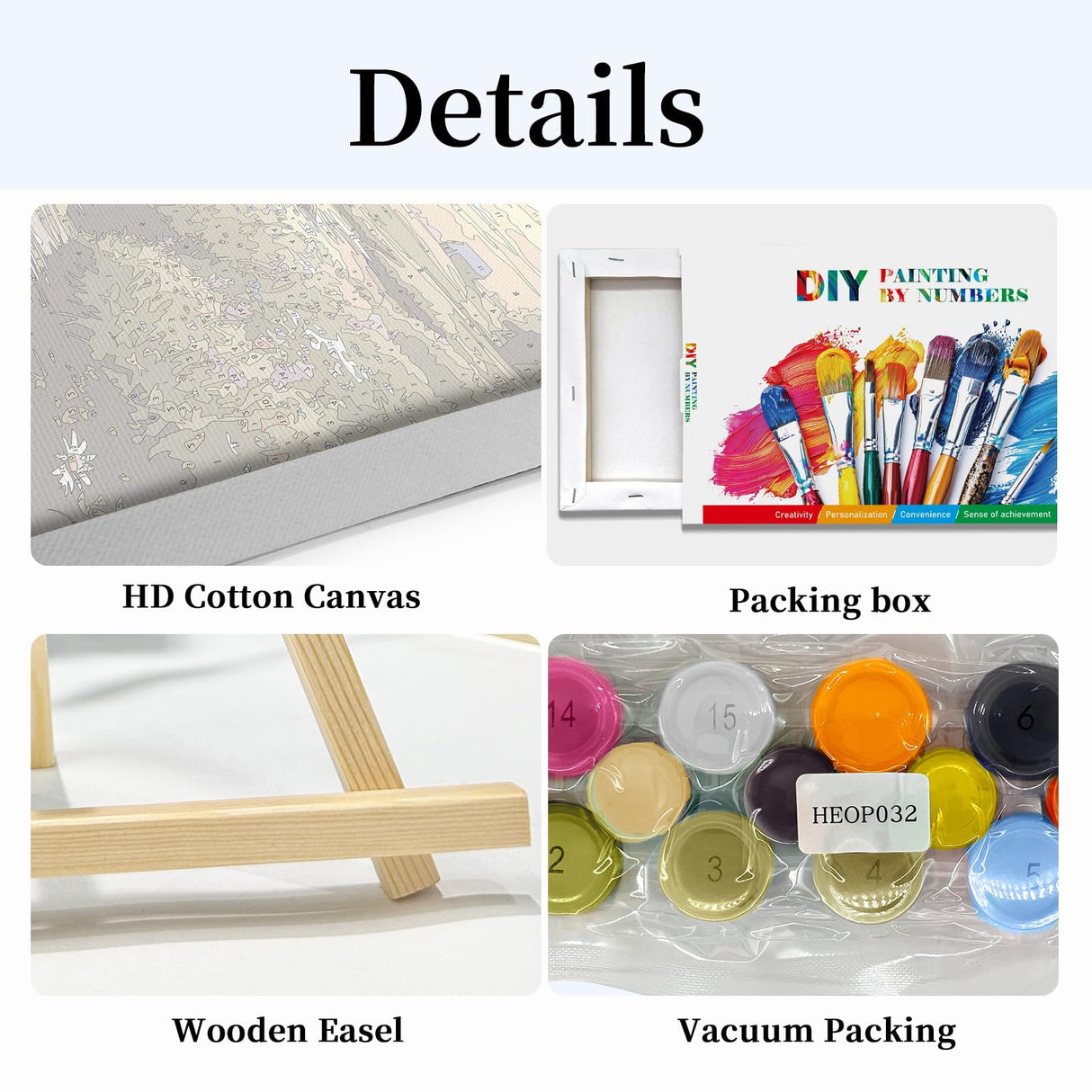 HeeBenor Framed Paint by Numbers Kit for Adults, Sunset Landscape Paint by Number with Easel, DIY Flowers Landscape Oil Painting Kit, Adult Paint by Number Kits Framed Canvas for Home Decor 8x12 Inch HeeBenor