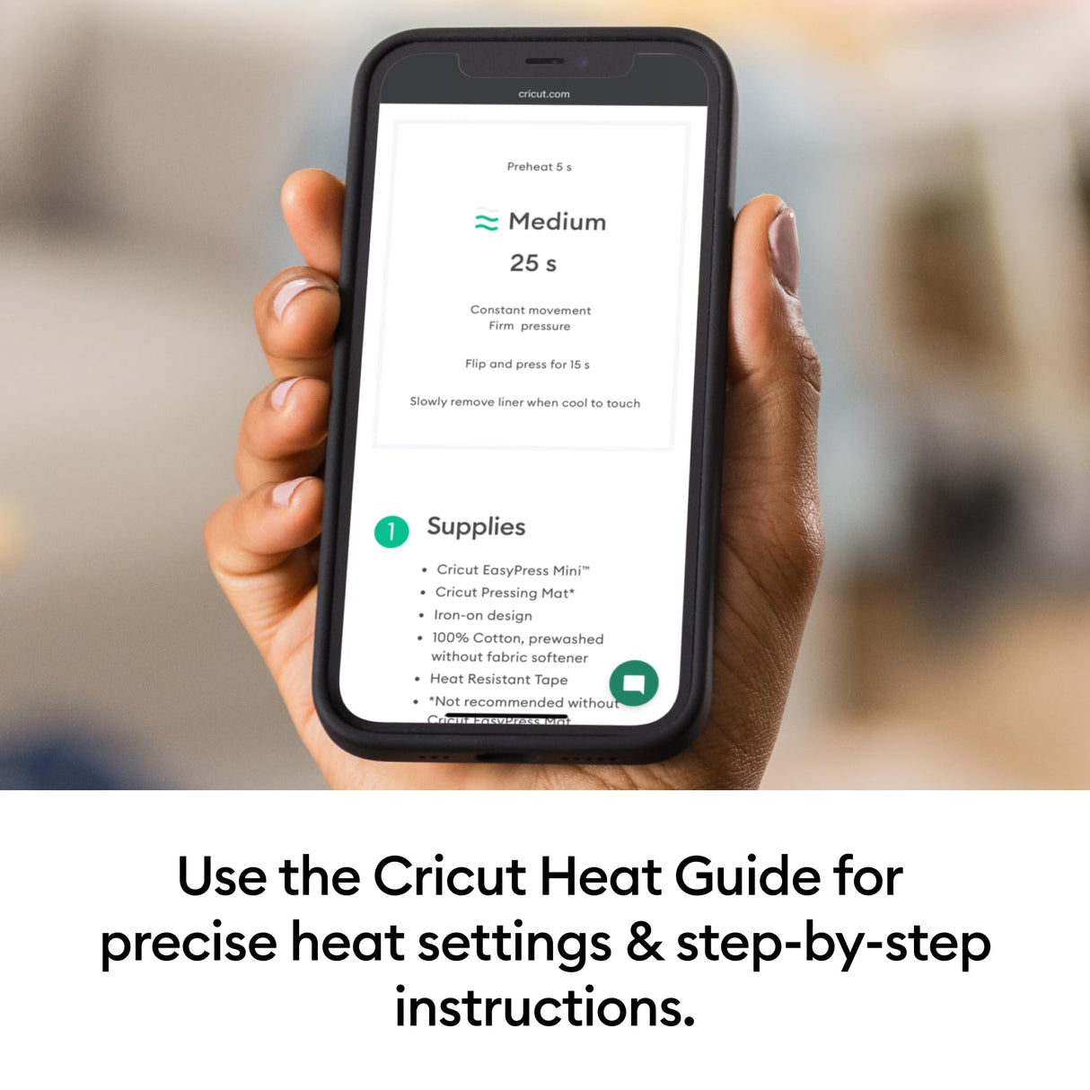 Cricut EasyPress Mini Heat Press - for Pressing Small Objects Like Shoes, Stuffed Animals, Hats & More - 3 Heat Settings & Precision Tip - Ceramic-Coated Heat Plate - Compact & Lightweight - Zen Blue Cricut