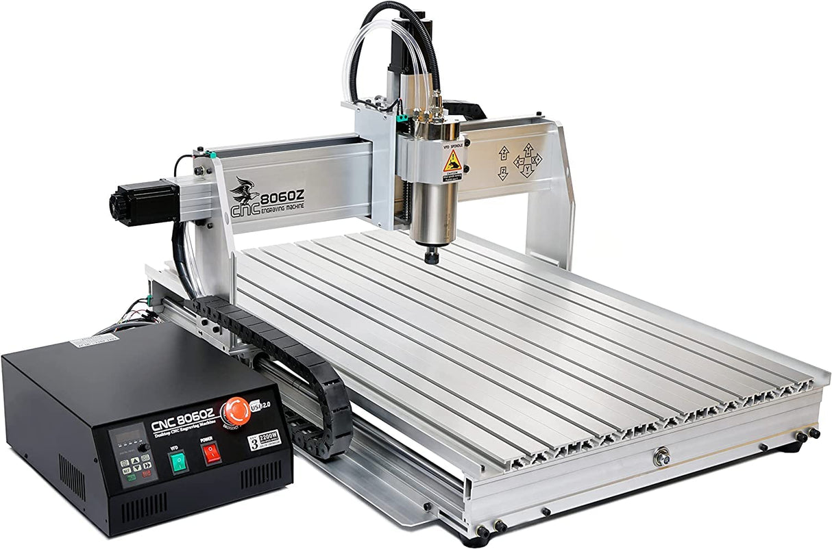 US Stock! USB Port 8060 2.2KW CNC Router/CNC Engraving milling and Drilling Carving Machine + Limit Switch CNC Engraver ALQALAA ROASTERY