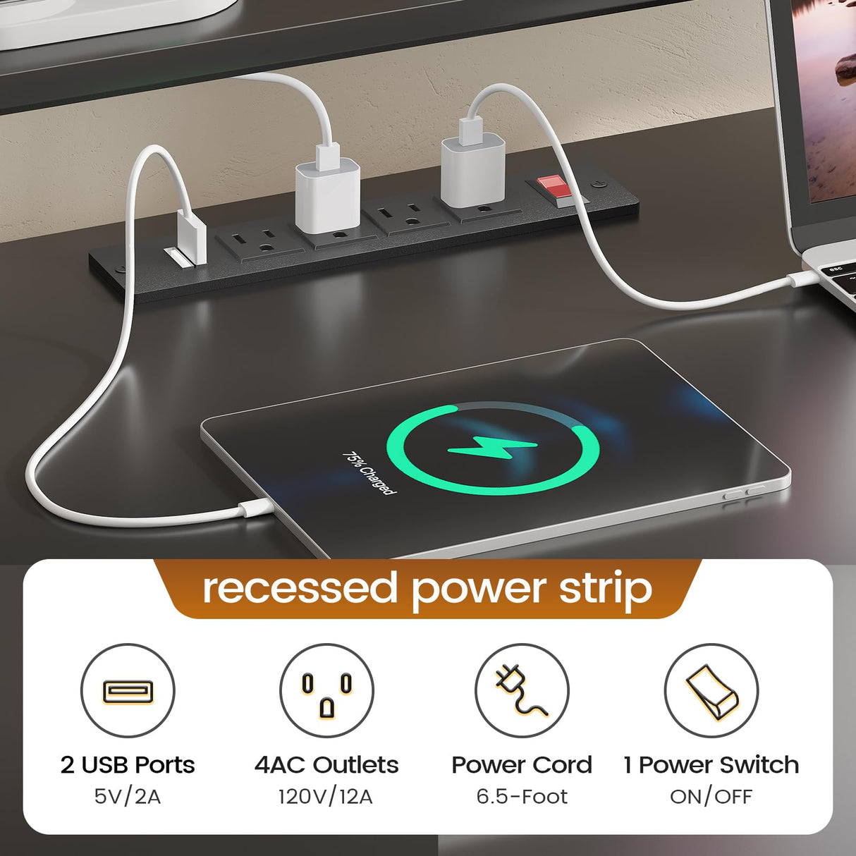 SEDETA L Shaped Gaming Desk, 66" Home Office Desk with File Drawer & Power Outlet, Corner Gaming Computer Desk with Led Lights, Monitor Shelf and Printer Storage Shelves, Two Person Desk, Black SEDETA