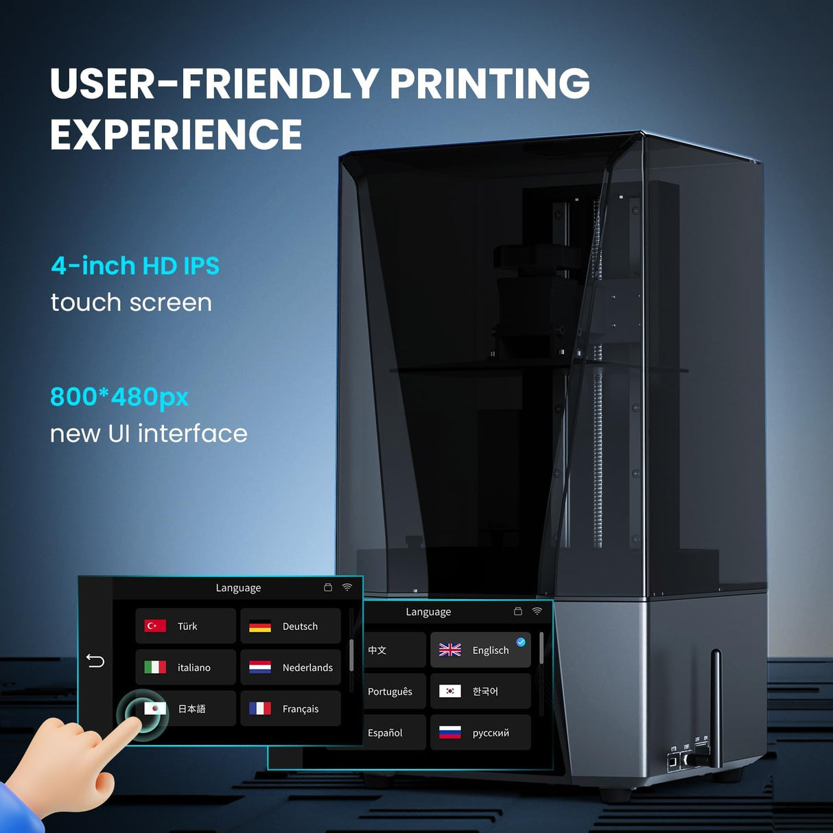 ELEGOO Saturn 3 Ultra MSLA 3D Printer with 10" 12K Monochrome LCD, Wi-Fi Transfer, ACF Release Liner Film, Desktop Resin 3D Printer with Large Printing Size of 8.62 x 4.84 x 10.24 inches ELEGOO