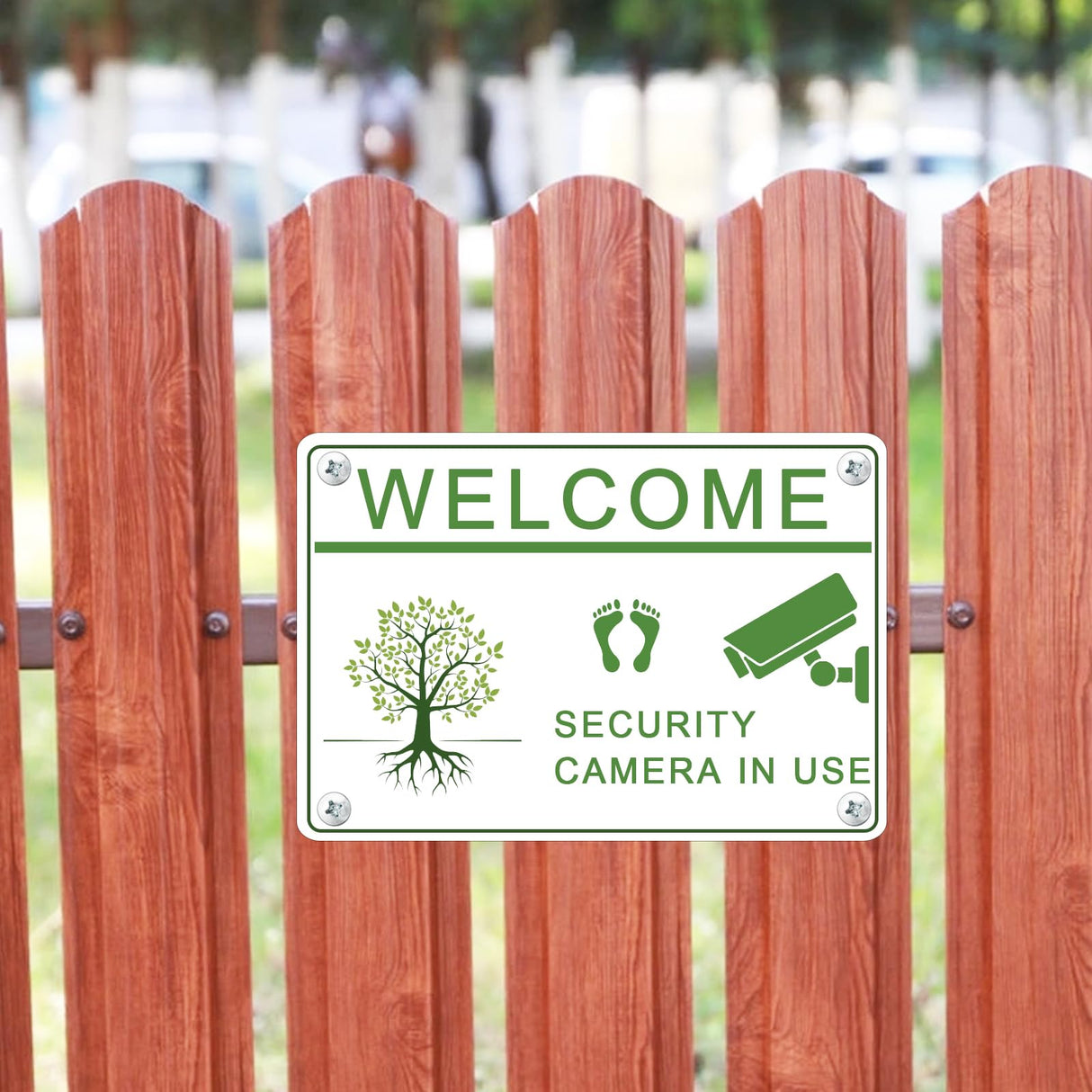 4 Pack Sublimation Aluminum Sign Blanks, White Heat Transfer Blank Metal Photo Sign Wall Frame Poster with 16 Nails for Yard Garden Graduation Birthday Party Living Room Bedroom 0.45mm WORFACE