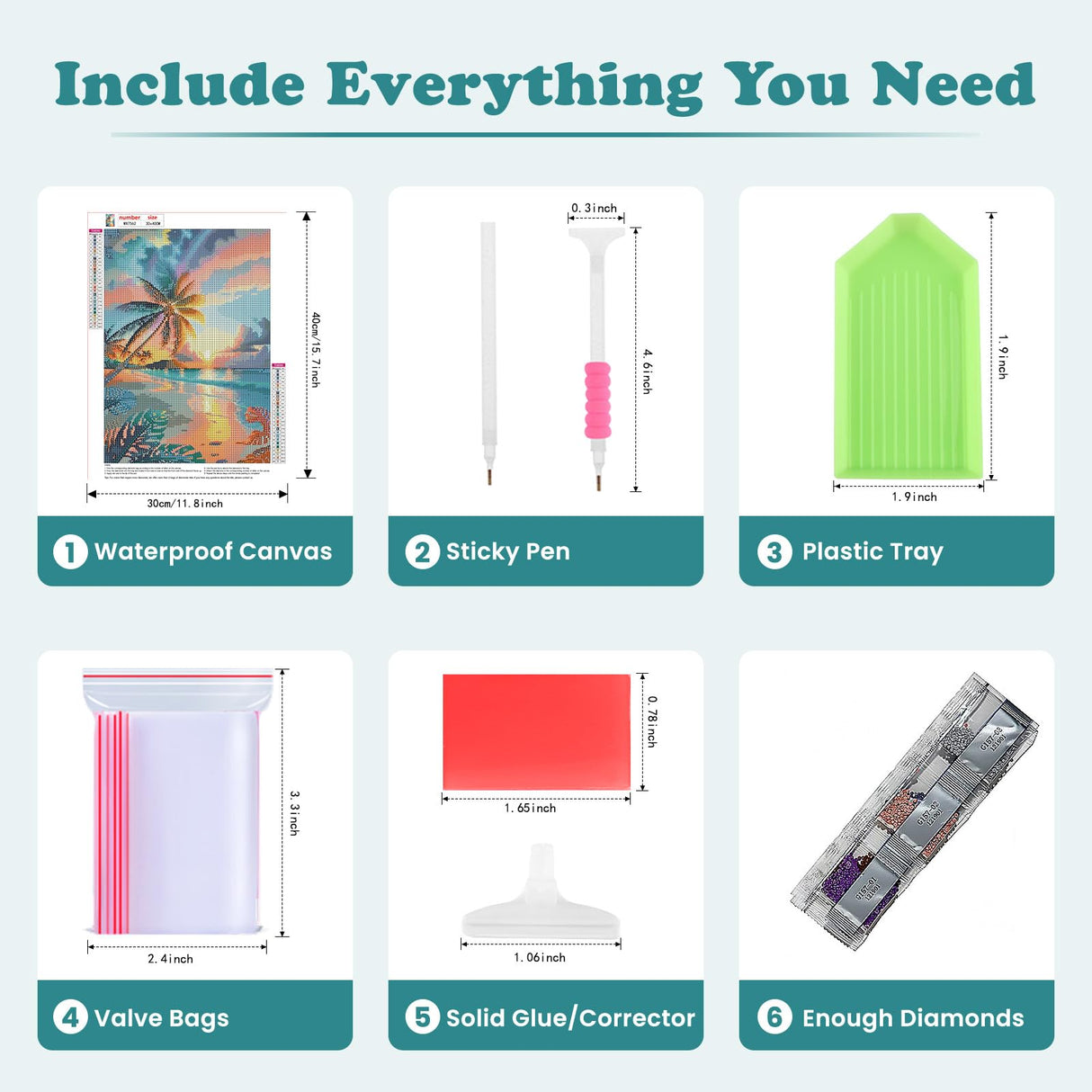 SENQAO Sunset Beach Diamond Painting Kits for Adults, Beach Landscape Diamond Art for Beginners, Round 5D Paint with Diamonds Pictures Gem Art Painting Kits DIY Adult Crafts Kits 12x16inch SENQAO