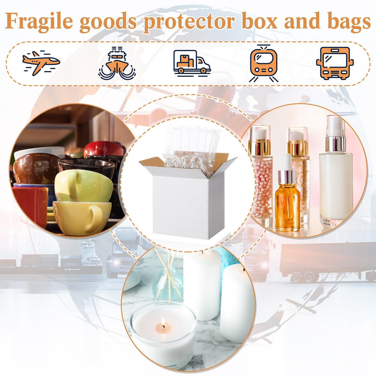 Weekgrat 25 Sets 6x4x6 Inches Mug Boxes for Gift, Small Shipping Cardboard Box with Bubble Pouch for 15oz Sublimation Coffee Mug Packaging Gift Box for Wrapping Shipping Storing Fragile Item (White) Weekgrat