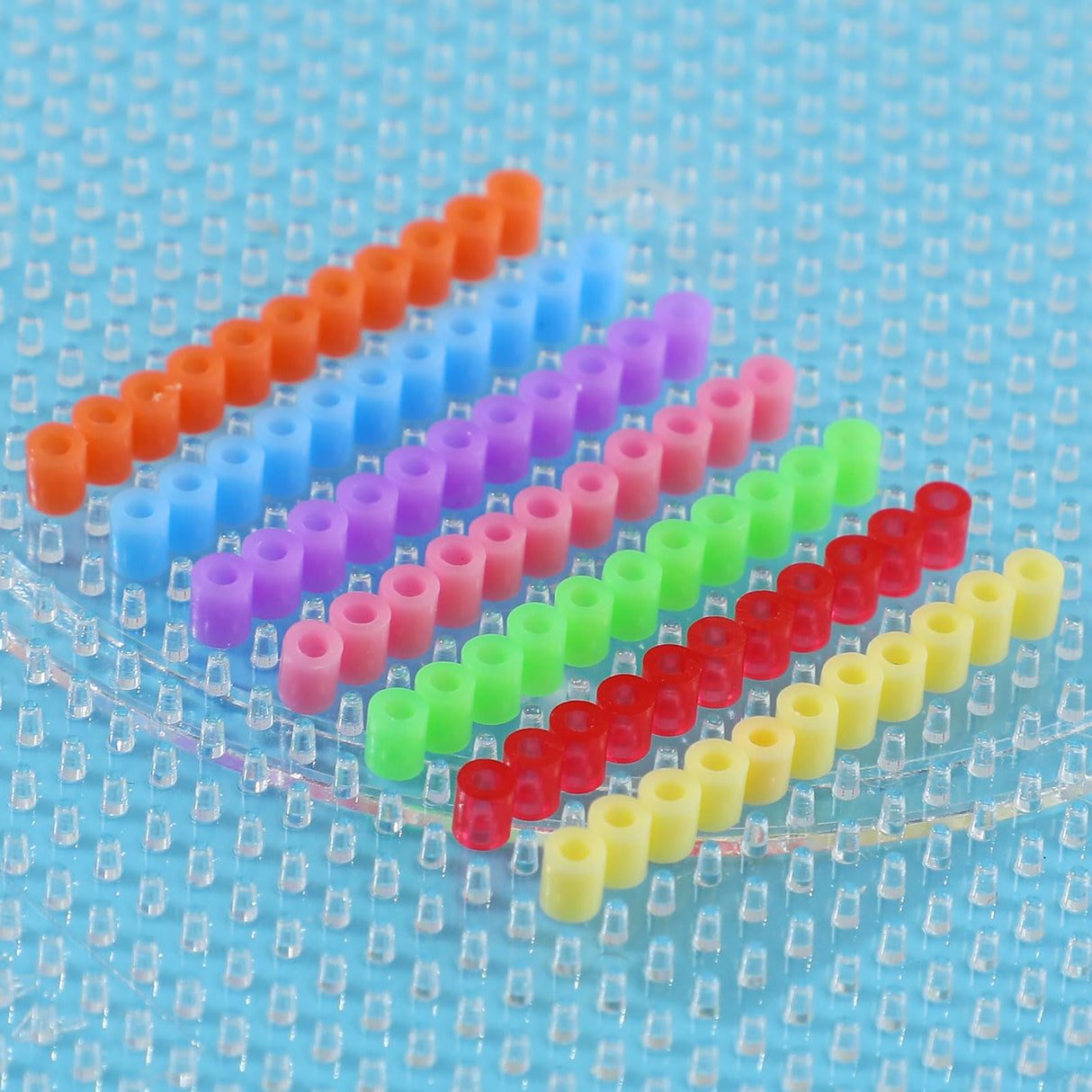 Lenwen 52000 Pcs Fuse Beads 96 Colors 2.6 mm Tiny Mini Fuse Beading Melty Beads with Pegboards Creative Refill Set Art Crafts for Girls Kids Beginners DIY Art Beading Party Lenwen