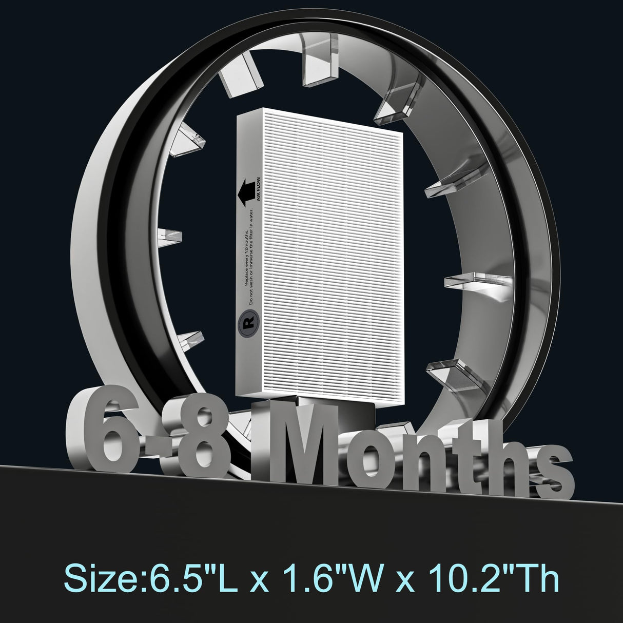 HPA300 HEPA Filter Replacement for Honeywell HPA300 Series Air Purifiers HPA300, HPA300VP, HPA304, HPA3300, Replace HRF-R3 (3 Ture HEPA R Replacement Filter + 4 Activated Carbon Pre-Filter) by Funmit Funmit