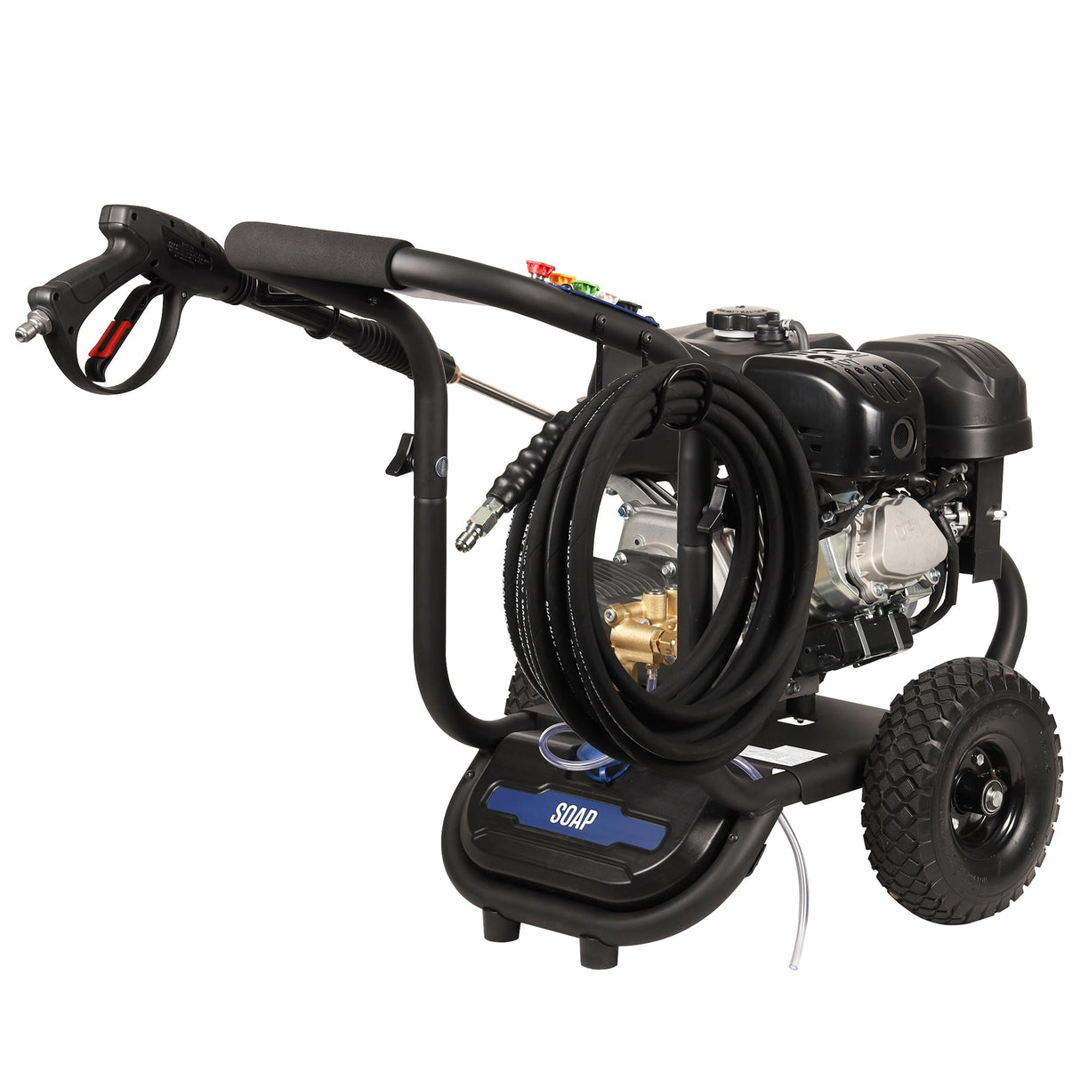 Westinghouse WPX3800 Gas Pressure Washer, 3800 PSI and 3.6 Max GPM, Onboard Soap Tank, Spray Gun and Wand, 5 Nozzle Set, for Cars/Fences/Driveways/Homes/Patios/Furniture, Black Westinghouse
