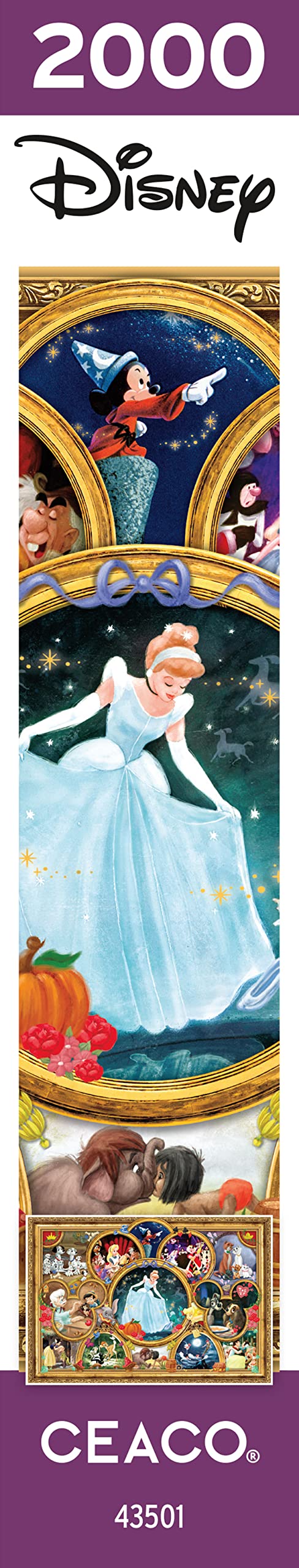 Ceaco - Disney Classics - Disney Classics - 2000 Piece Jigsaw Puzzle , 5" Ceaco