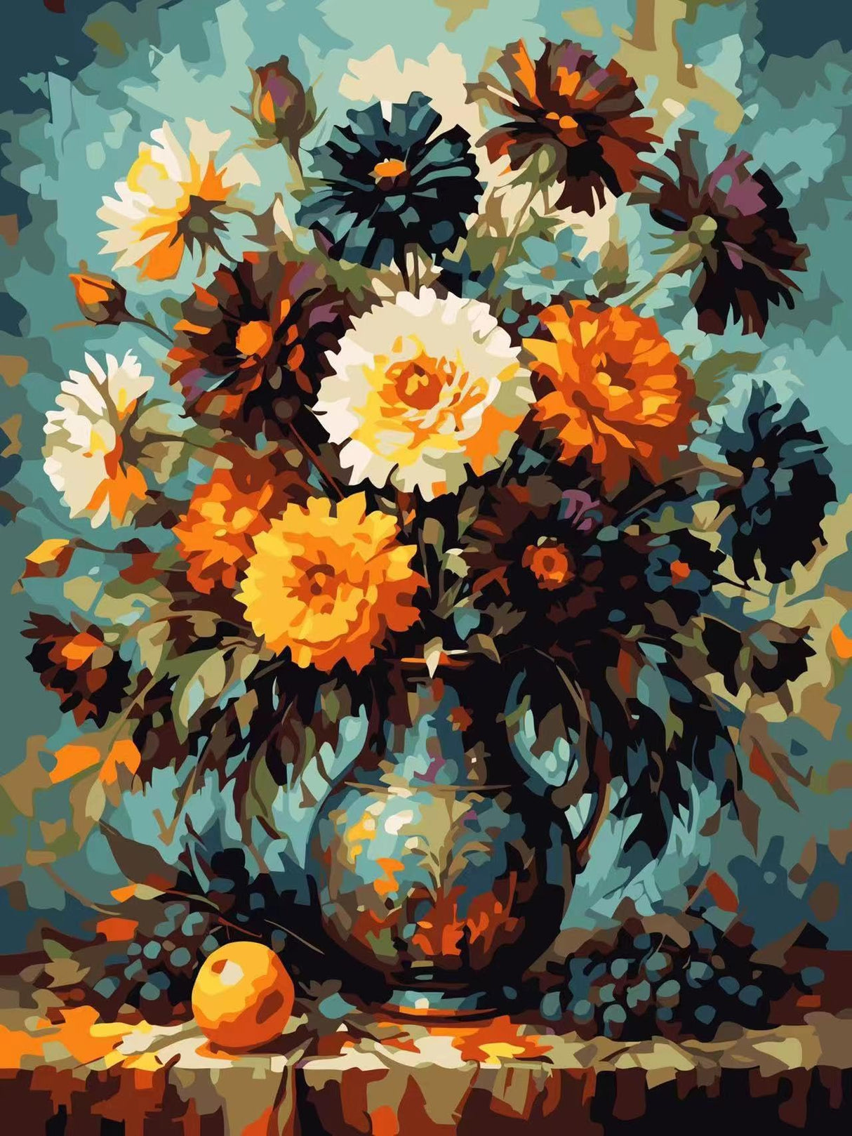 Entongstar Paint by Numbers Kit for Adults, Kids, Beginner Artists (Flower Pattern) Entongstar