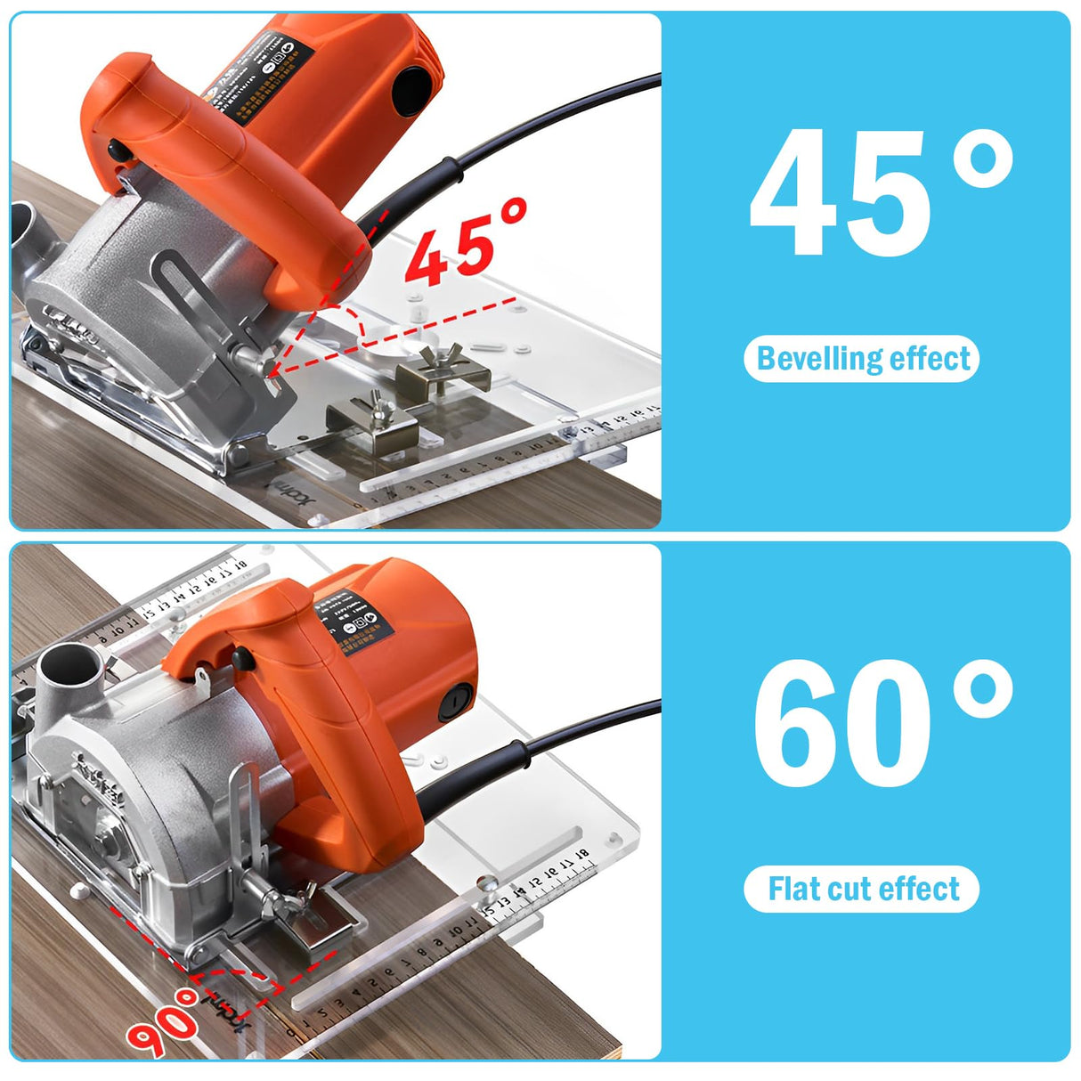GLMFAN Acrylic Router Table Insert Plate Router Templates Woodworking Benches Router Flip Plate Adjustable Trimming Machine Flip Plate Clear Wood Milling Flip Plate Cutting Engraving Auxiliary Board GLMFAN