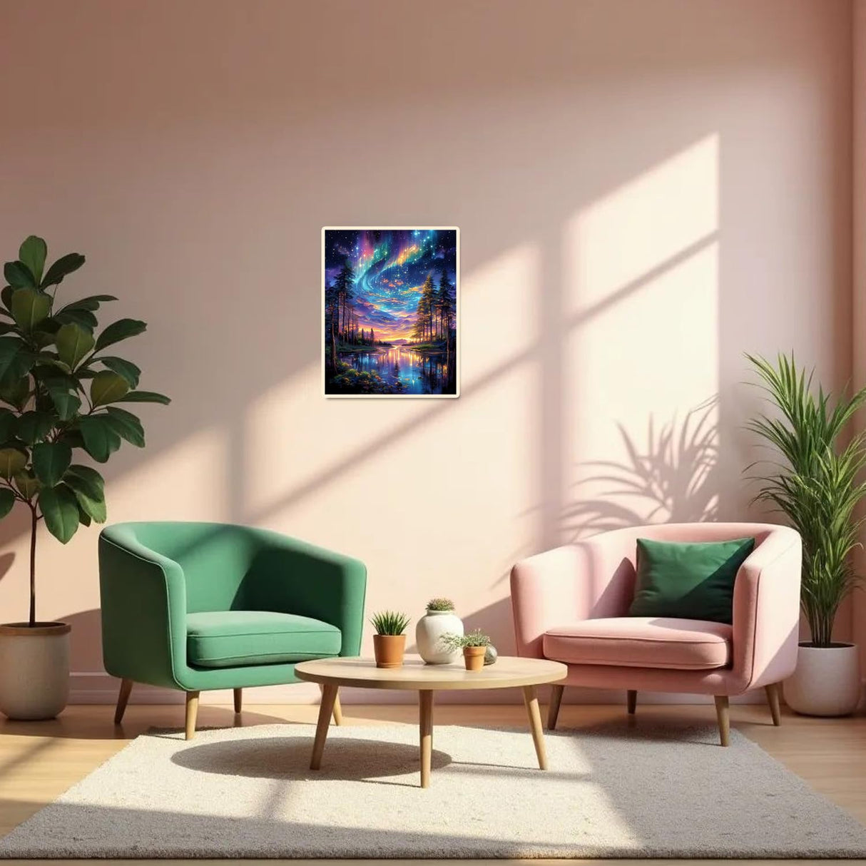 obterie Starry Night Paint by Numbers Kit for Adults Beginner Tree Oil Painting Kit Adult Paint by Number Kits on Canvas DIY Painting for Beginners Art by Numbers for Gifts Home Wall Decor 16x20 Inch obterie