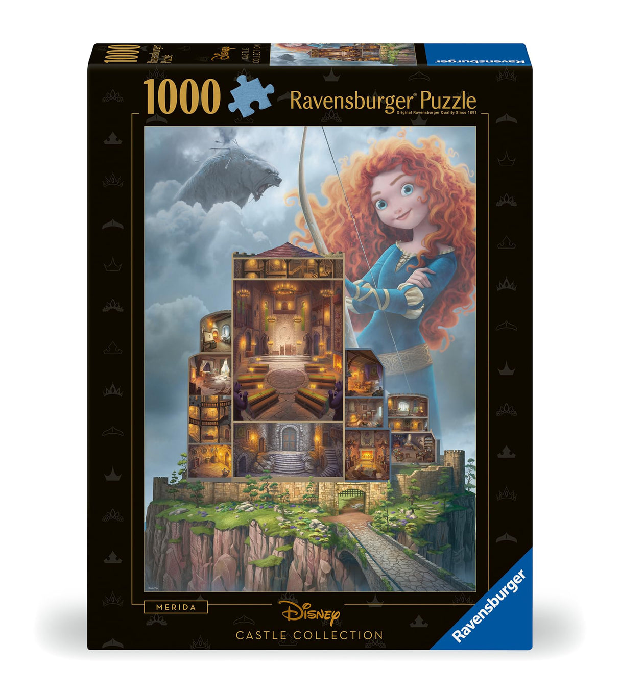 Ravensburger Disney Castle Collection: Merida 1000 Piece Jigsaw Puzzle for Adults - 12000263 - Handcrafted Tooling, Made in Germany, Every Piece Fits Together Perfectly Ravensburger