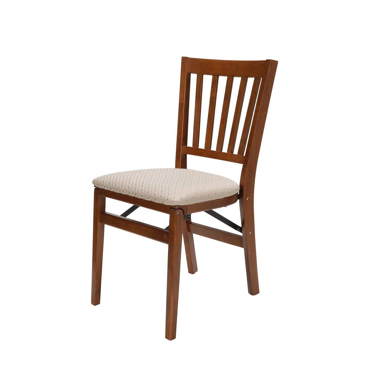Stakmore School House Folding Chair Finish, Set of 2, Fruitwood, 8.25D x 17W x 35.5H in MECO