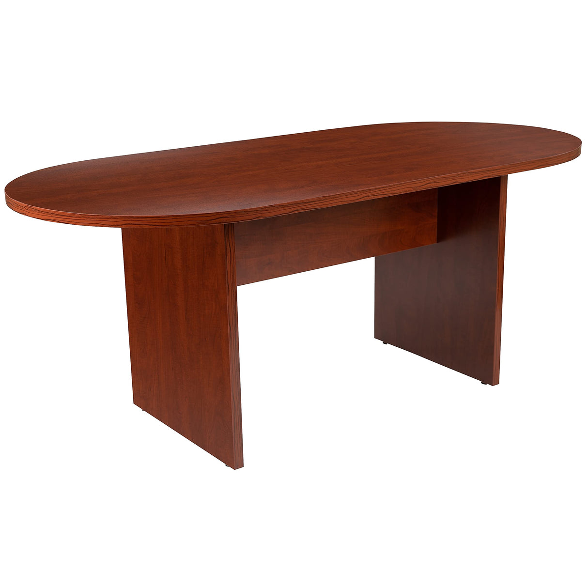 Flash Furniture Jones 6 Foot (72 inch) Oval Conference Table in Cherry Flash Furniture
