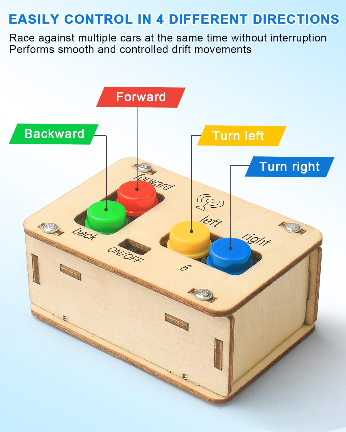 Poraxy STEM Toys for Boys Age 8-12, Building Remote Control Car, STEM Kits for Kids 8-10, Wooden 3D Puzzles 8-13 Science Projects Model, Birthday Gifts for 8 9 10 11 12 13 14 Year Old Teen Boys Girls Poraxy