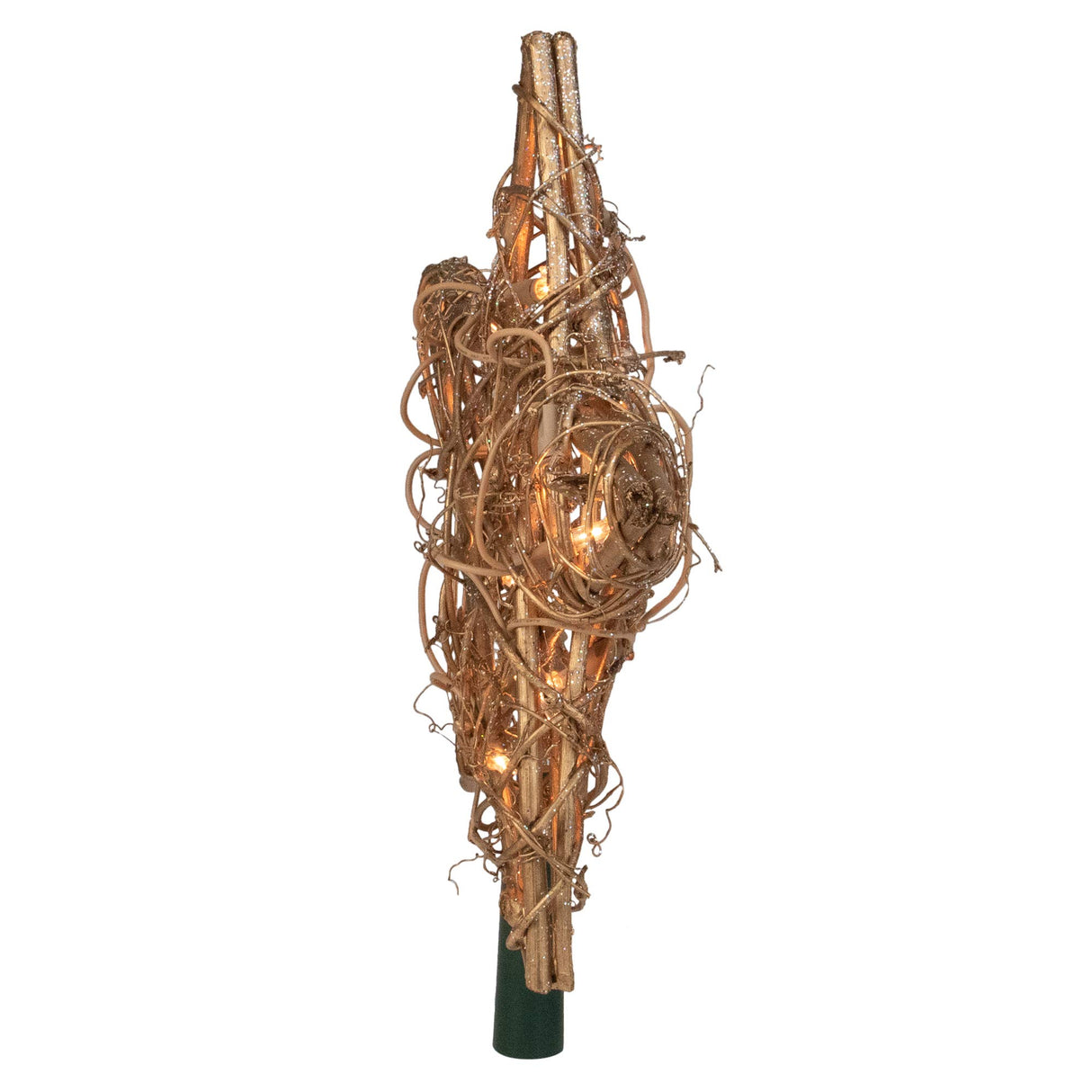 Kurt S. Adler Kurt Adler 20-Light Gold Rattan Star Treetop Kurt S. Adler