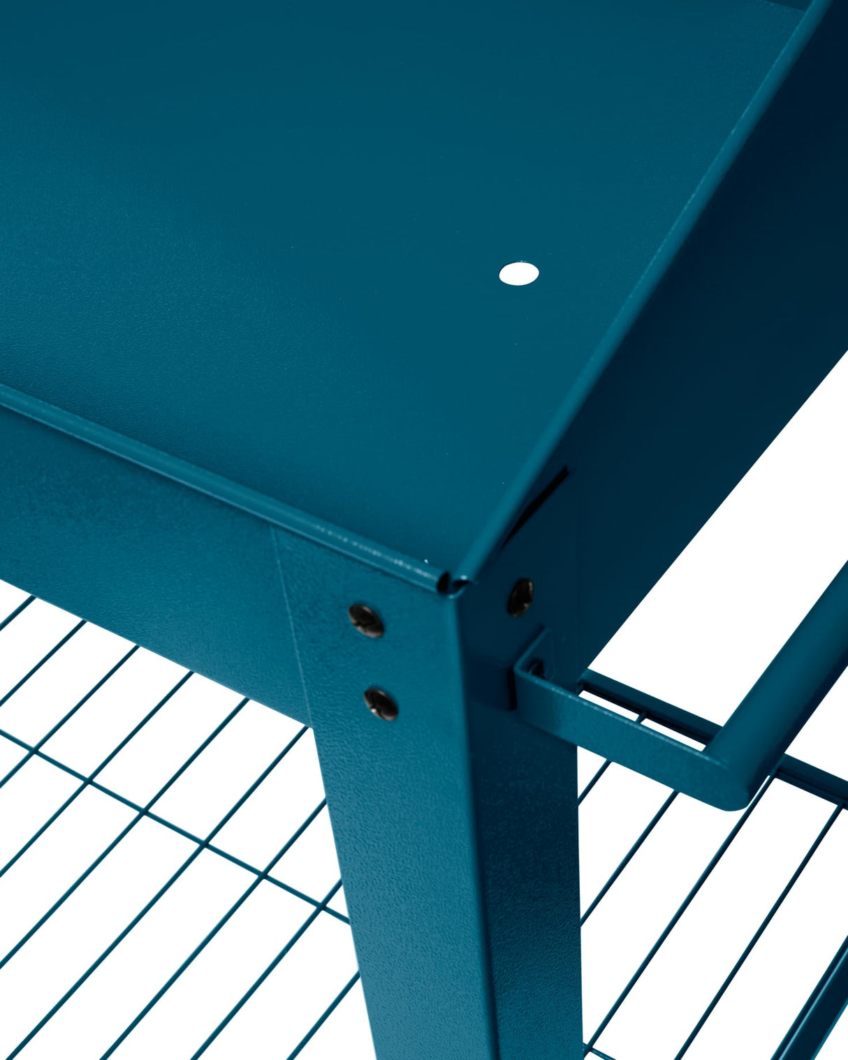 Gardener's Supply Company Demeter Metal Potting Bench with Wheels | Heavy Duty Outdoor Garden Work Table Workbench Workstation with Side Metal Sidewalls | Best for Seed Starter Planting & Transplants Gardener's Supply Company