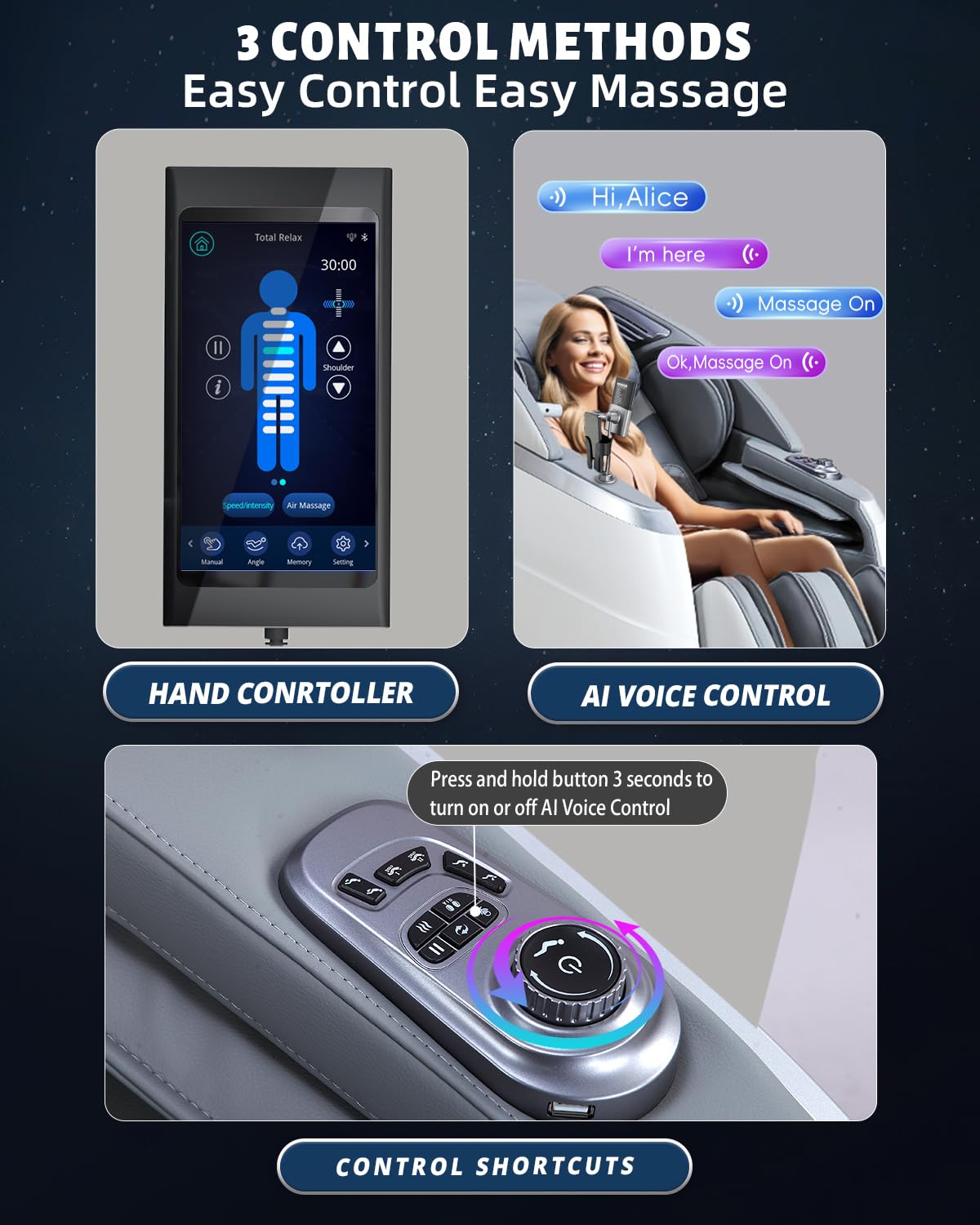 RelaxRelife 4D Full Body Massage Chair with Flexible 166° Track, Reading Light, 18 Massage Modes, 11 Techniques, 36 Airbags, Zero Gravity Recliner with Yoga Stretch and Foot Massage Grey RelaxRelife