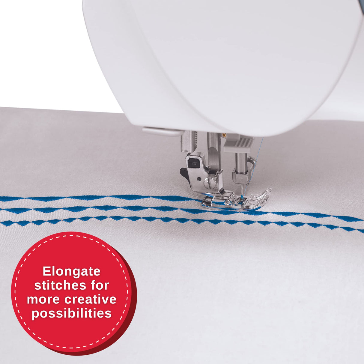 SINGER Quantum Stylist 9960 Computerized Sewing & Quilting Machine with Extension Table, Hard Case & Accessories | 600 Stitches, Lettering, LED Light, 1-Step Buttonhole & High-End Touch Controls SINGER