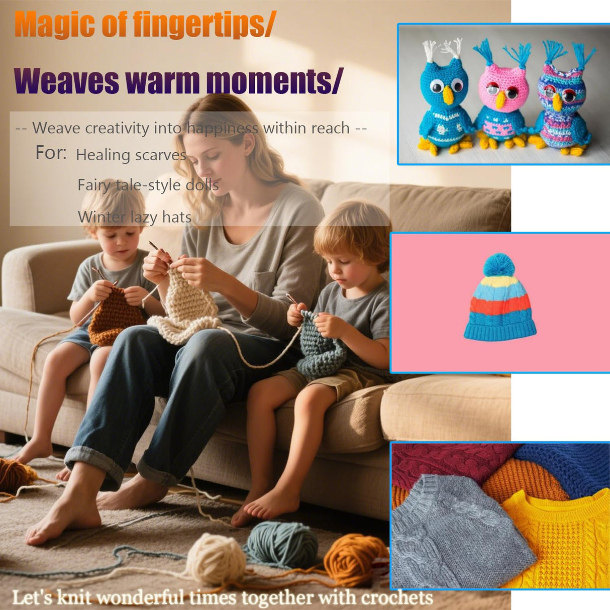 Mdoker 55pcs Double Point Knitting Needles Set Aluminum Knitting Needle 11 Size 2.0mm-5.0mm,6-inch Length Knitting Kits for Handmade Creative DIY Knitting Yarn Projects(Red) Mdoker