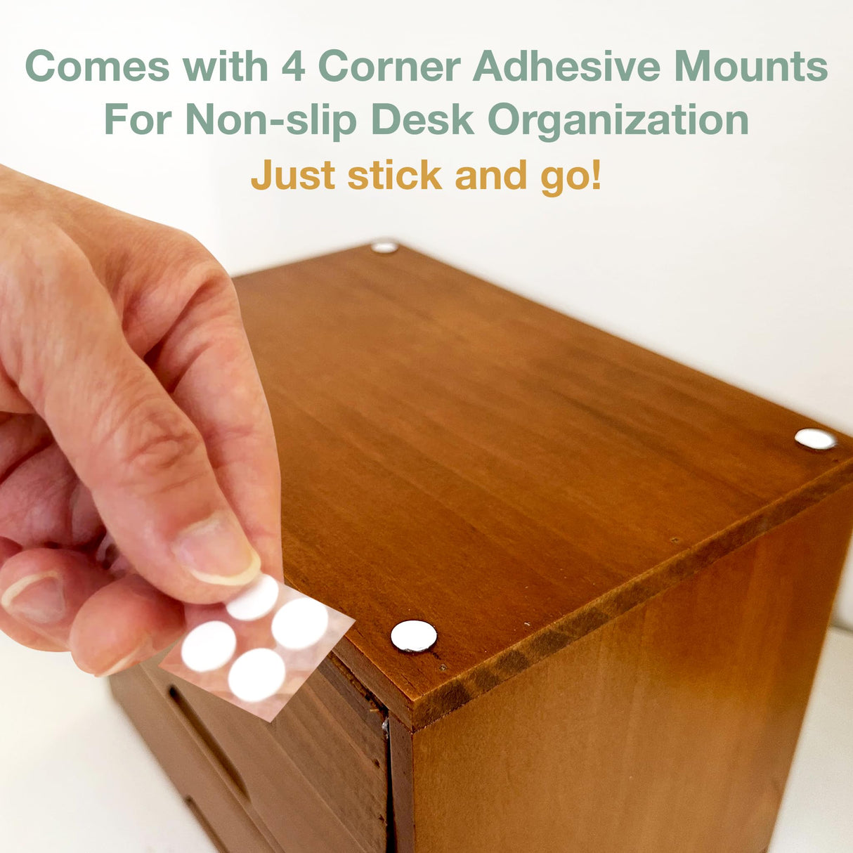 Turquoise 5-Tier Drawer Desktop Curio Cabinet - French Farmhouse Country Desk Organizer Box - Wooden Stackable Shelves - Teal Countertop Shelf w/Label Holder - 5-Level File Drawer Unit Woodaholic