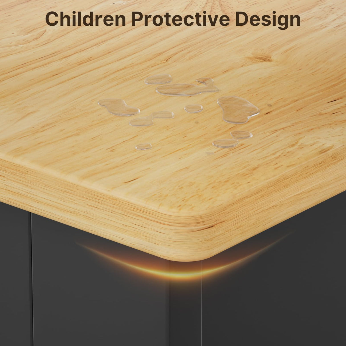 Gizoon Kitchen Island Cart with Solid Wood Top, Rolling Serving Utility Trolley Cart with Drawer, Cabinet, Towel Rack, Hooks and 3 Open Storage Shelves, Mobile Storage Cart for Dining Room, Bar, Black Gizoon