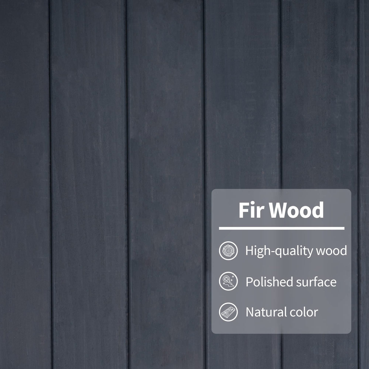 MCombo Outdoor Storage Cabinet Tool Shed Wooden Garden Shed Organizer Wooden Lockers with Fir Wood (70") 0770 (Gray) MCombo