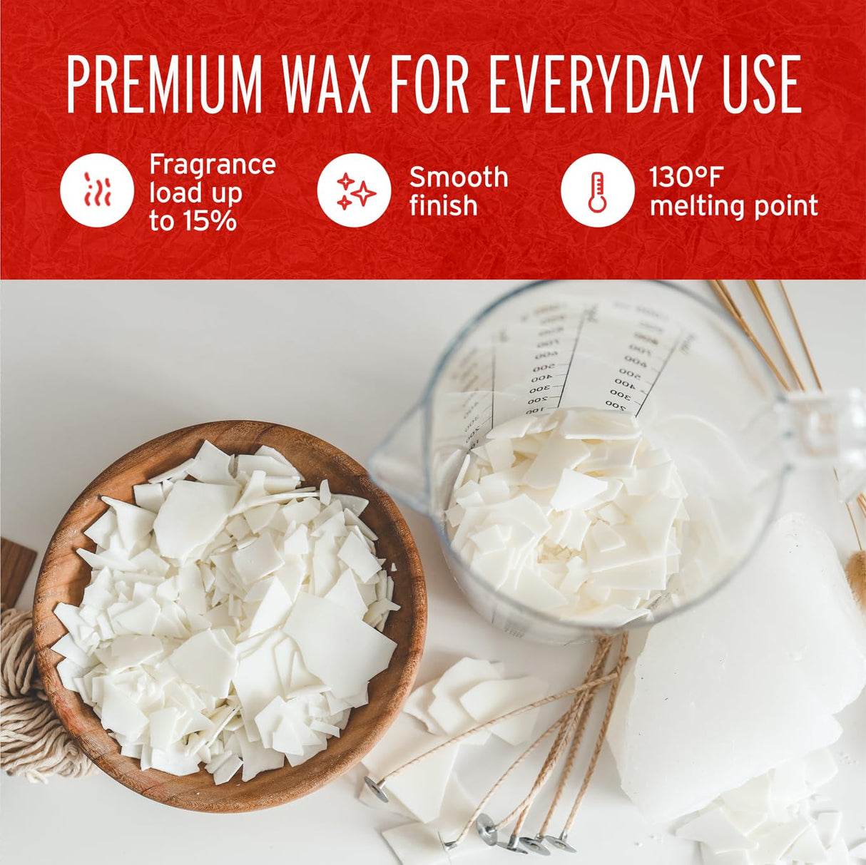 Blended Waxes, Inc. All-Purpose Soy Wax for Candles, Ideal for Pillar, Melts/Tarts, and Containers, Premium Soy Wax for Candle Making 10lb Pack BW Blended Waxes, Inc.