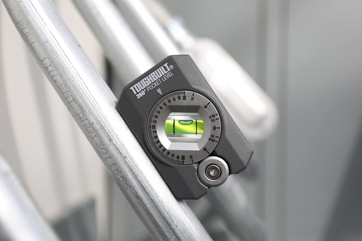 ToughBuilt 360 Degree Pocket Level - (TB-H2-L-4R) Black ToughBuilt