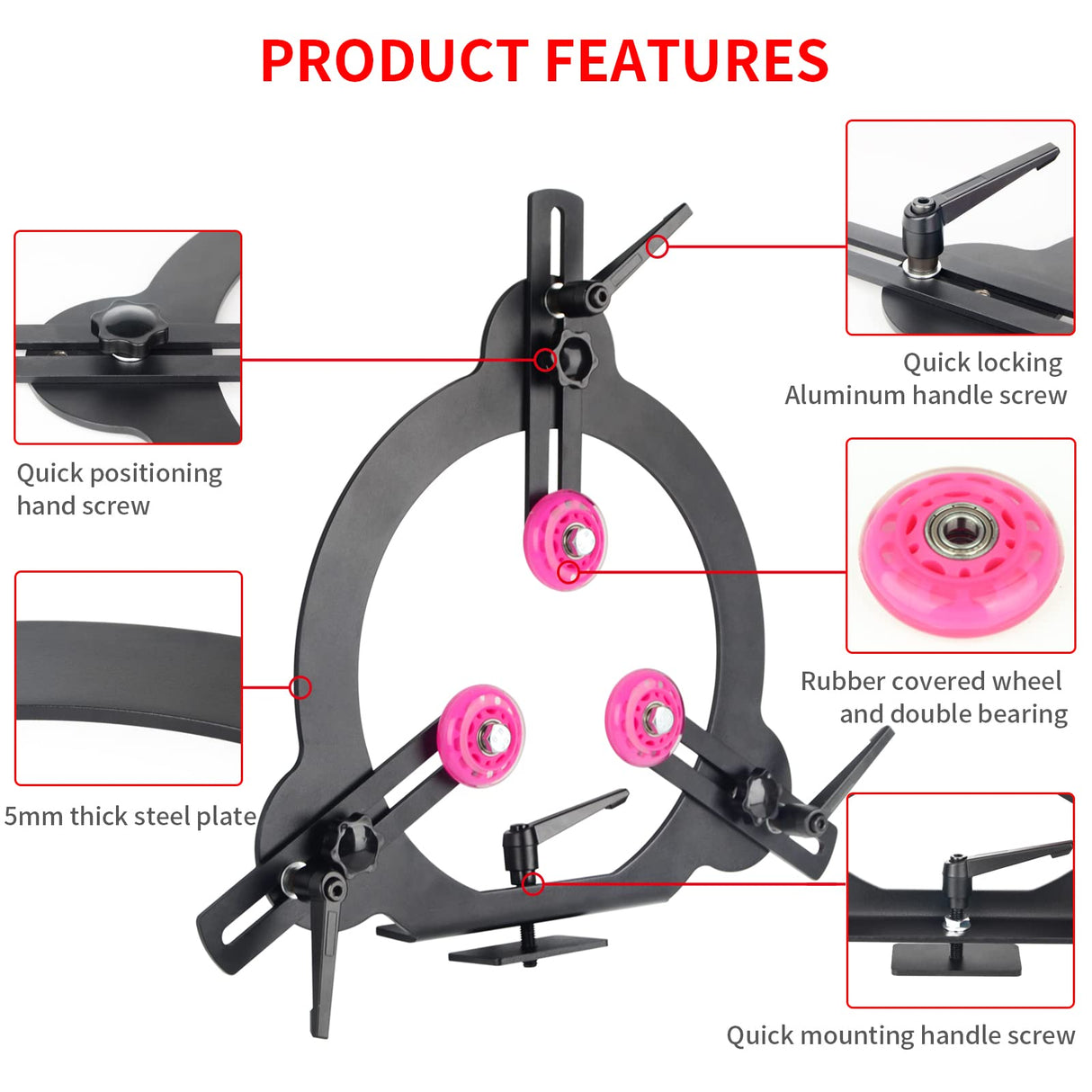 Woodturning Steady Rest For Medium Lathe 10" swing over bed (10") Tinkerbay