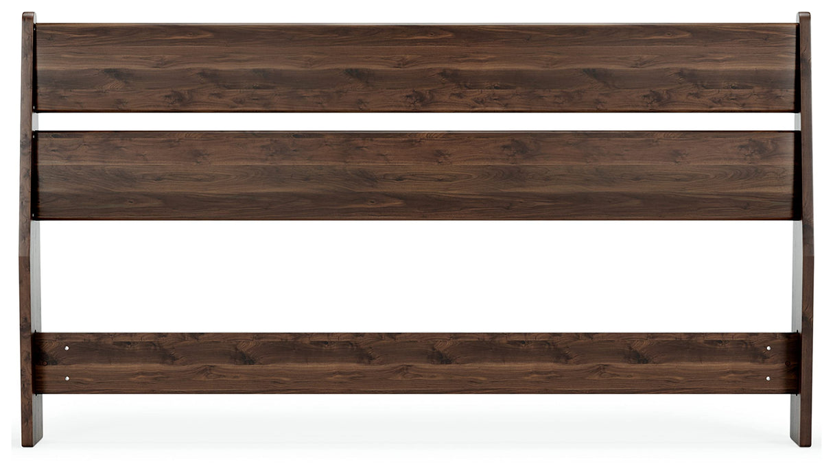 Signature Design by Ashley Calverson Modern Open Slat Panel Headboard ONLY, Queen, Brown Signature Design by Ashley
