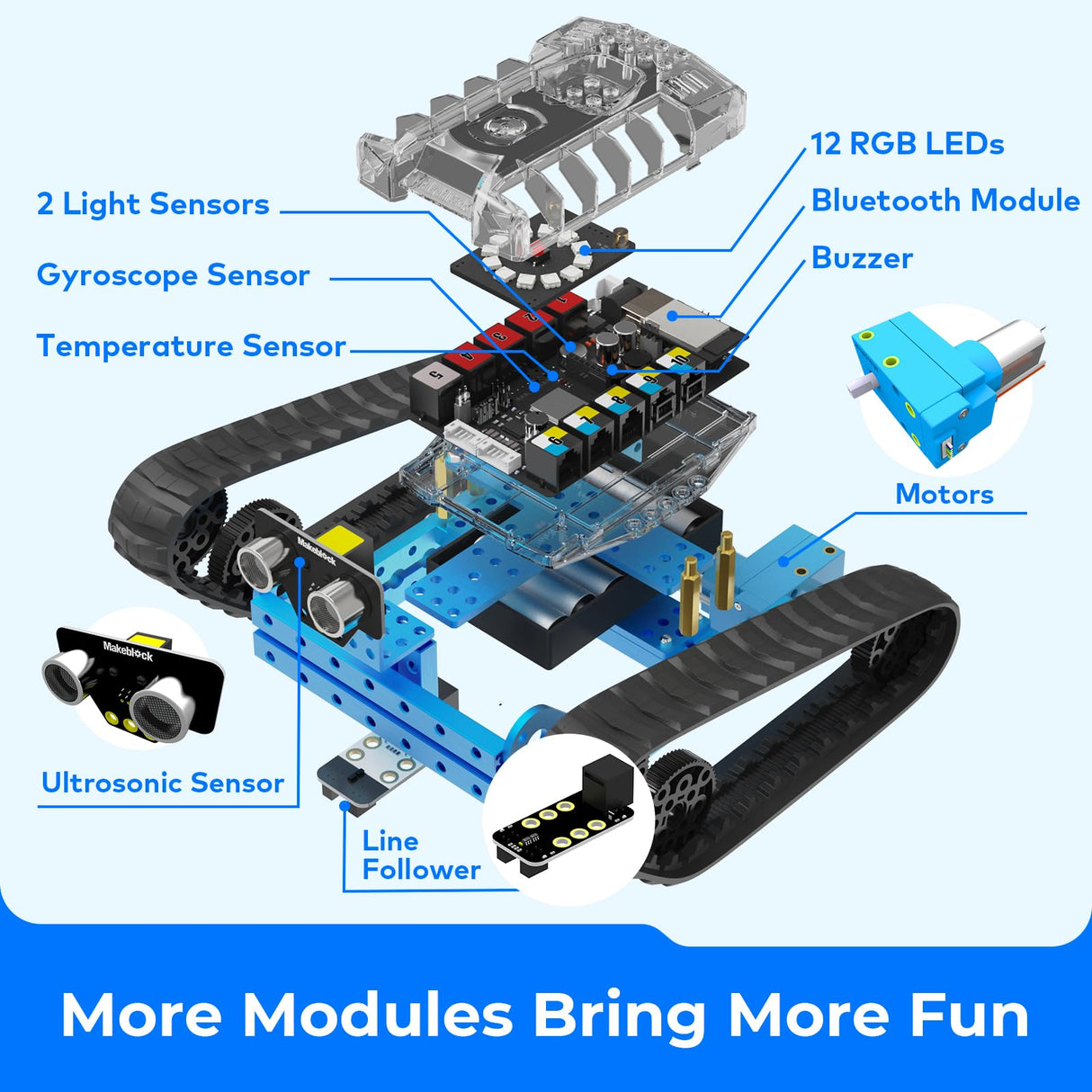 Makeblock mBot Ranger 3 in 1 Robotics for Kids Age 8-12, Coding Robot for Arduino Scratch Learning with Coding Box, 16 Coding Projects STEM Science Kit, Robot Toys Gift for Kids Ages 10+ Makeblock