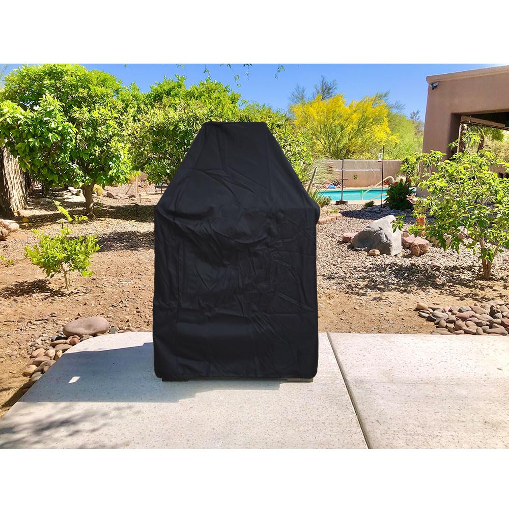 Izzybang Tall Outdoor Fireplace Cover Heavy Duty Waterproof 35.5 Inch Patio Wood Burning Fireplaces Cover Izzybang