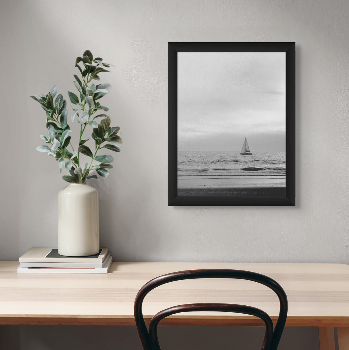 US Art Black 19.75x29.5 Puzzle Frame 1.25" Inch Wide - Handmade American Picture Frames with Preinstalled Hangers and UV Blocking Plexiglass, 19.75x29.5 Frame US Art